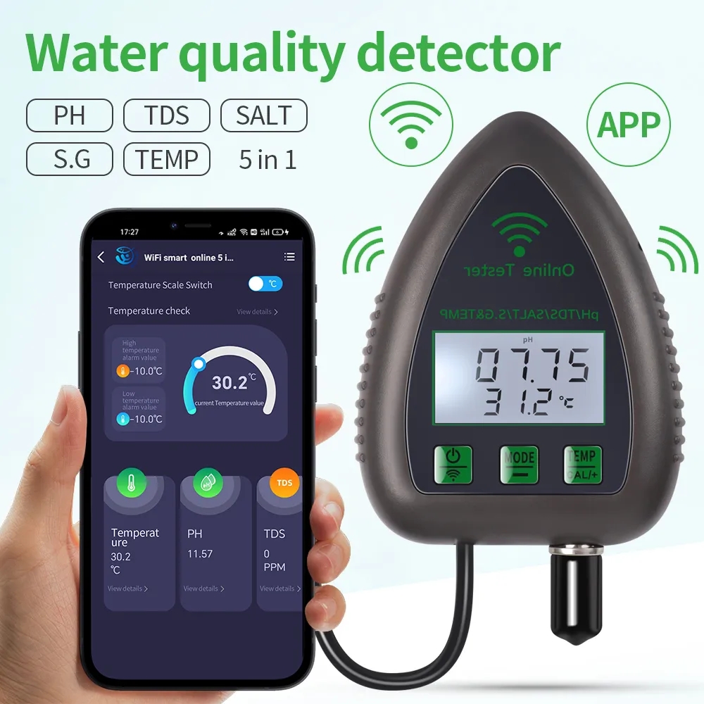 Marine Aquarium Water Analyzer - Тестер качества воды Tuya Wi-Fi 5