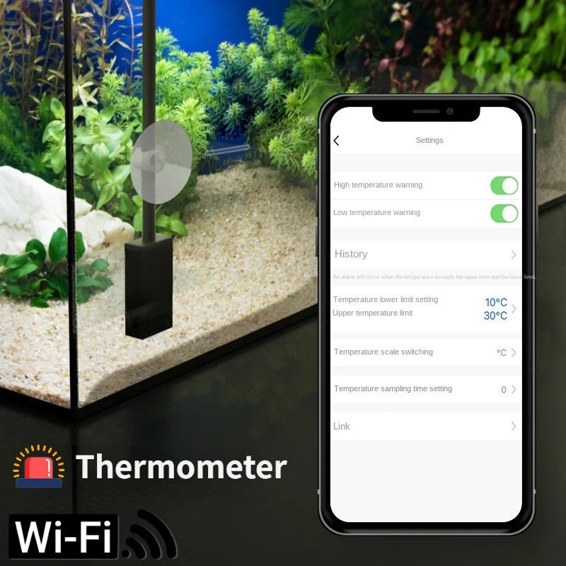 Marine Aquarium Hydrometer - Интеллектуальный аквариум с Wi-Fi, высокоточный термометр