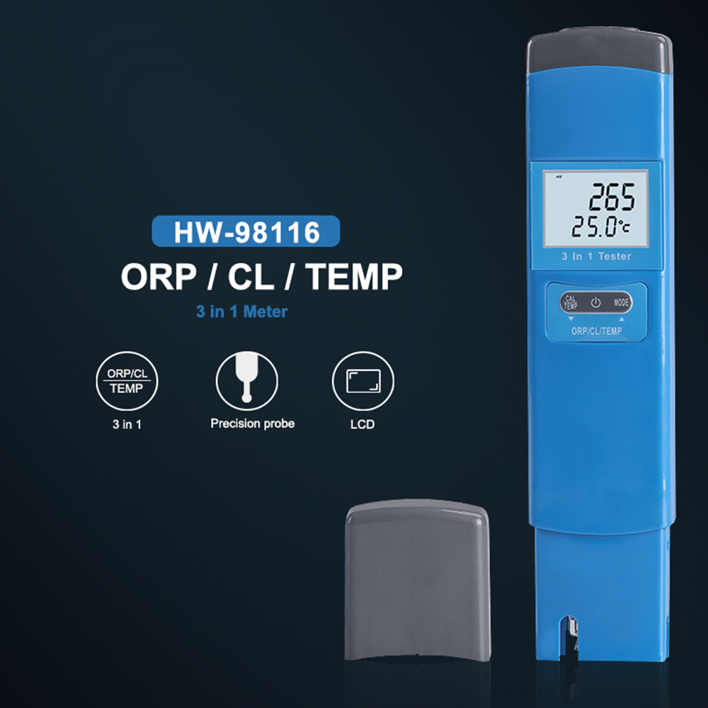 Marine Aquarium Water Analyzer - Измеритель ОВП/Х2 3 в 1, цифровой