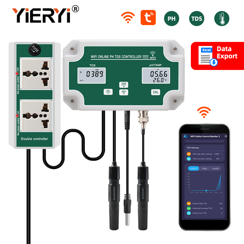 Marine Aquarium Water Analyzer - Yieryi Новый WIFI умный аквариум PH