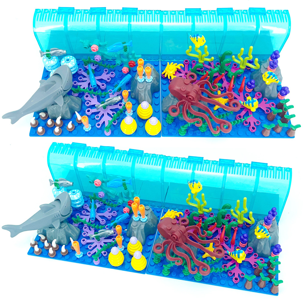 Aquarium Marine World - Совместим с LEGO аквариумные сцены, строительные