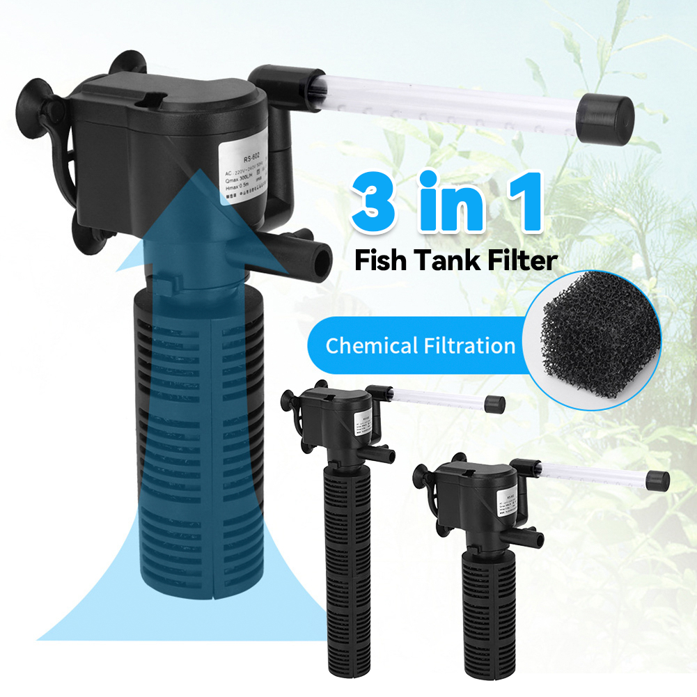 Marine Aquarium Overflow Box - Внутренний фильтр для аквариума 3-в-1: бесшумный