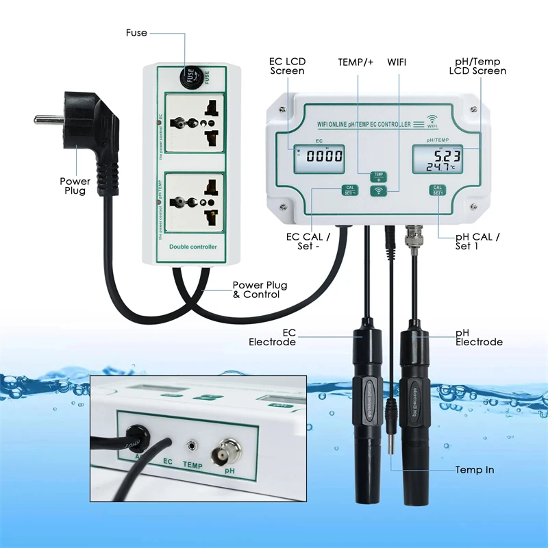 GA Tuya Wi-Fi 3-в-1 Аквариумны – обзор и цена Marine Aquarium Water Analyzer