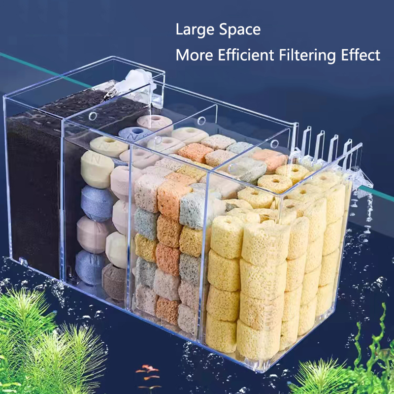 4 в 1 Аквариум Внешний фильтр  – обзор и цена Marine Aquarium Overflow Box