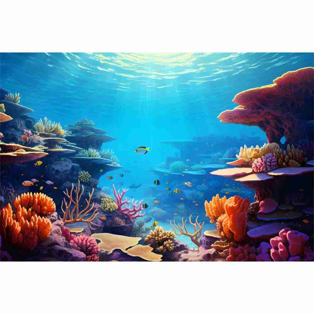 Подводный мир морского дна фон – обзор и цена Aquarium Marine World