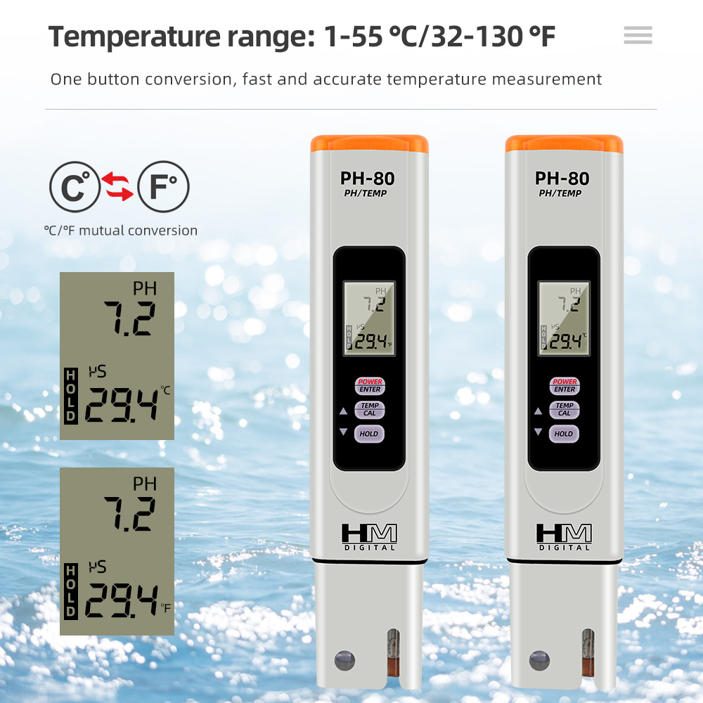 Цифровой pH-метр HM PH-80, пор – обзор и цена Marine Aquarium Hydrometer